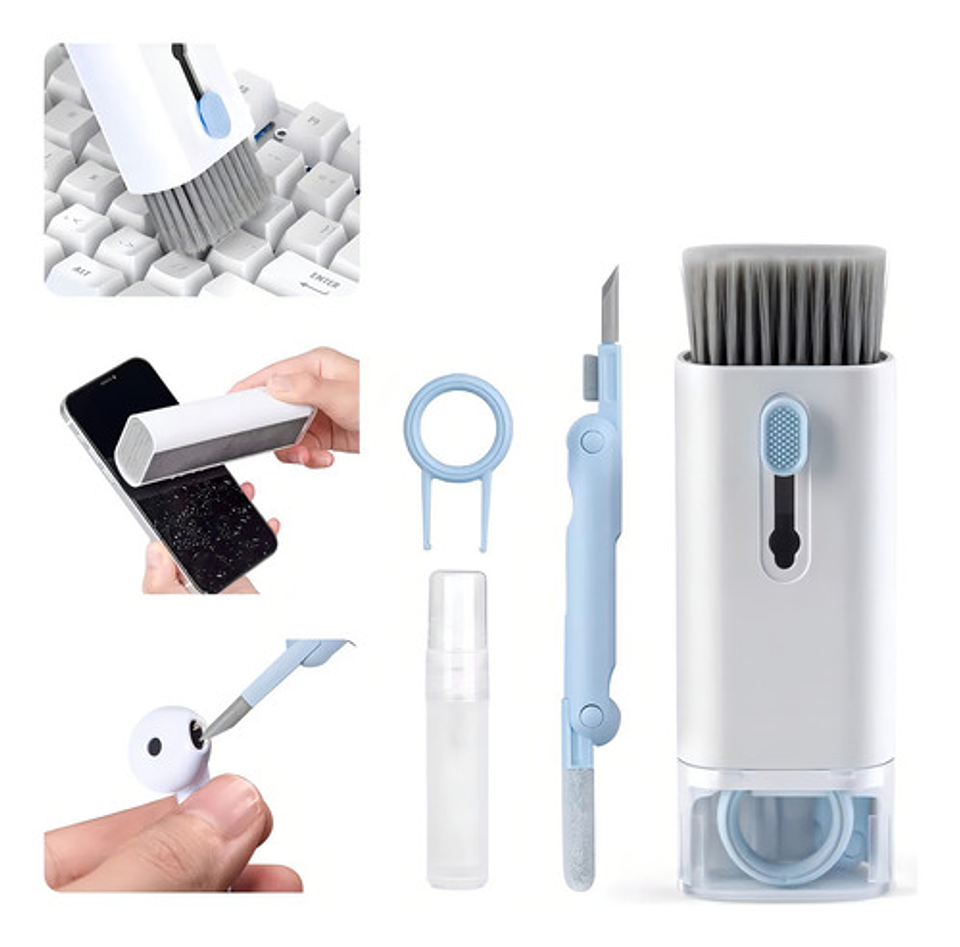 Kit Limpieza 7 En 1 Kivs Earpods AirPods Pantallas Teclados Cepillo 7