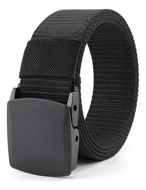 Correa/cinturon Tactico De Nylon Para Hombre Color Negro Talla Estándar Vhex Único