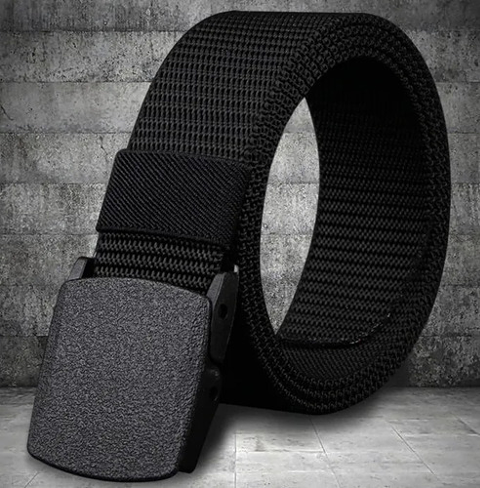 Correa/cinturon Tactico De Nylon Para Hombre Color Negro Talla Estándar Vhex Único 3