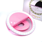 Anillo Aro Luz Led 3 Tonos Selfie Celular Teléfono Usb Rosa Vhex - Miniatura 1