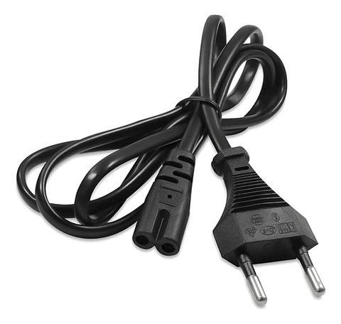 Cable Poder Tipo 8 1.5m Negro Genérica