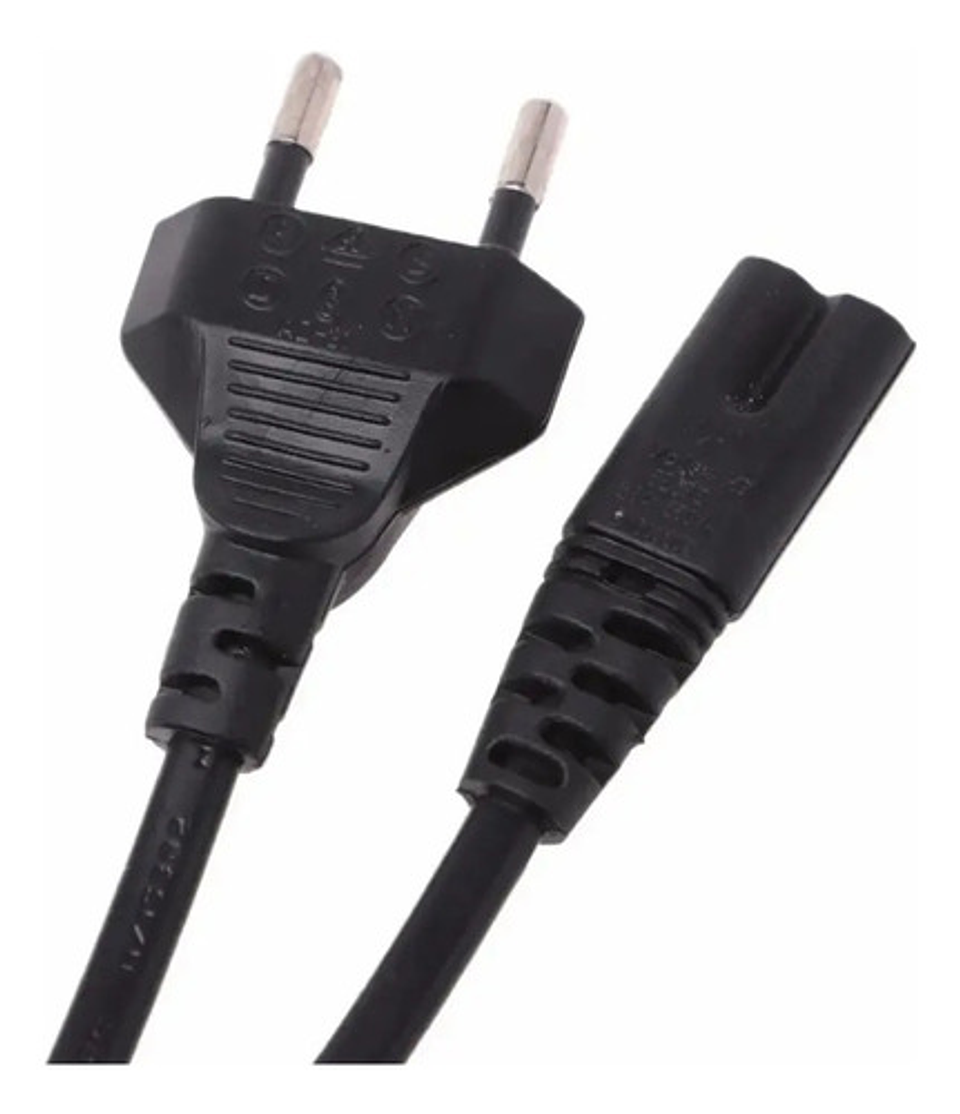 Cable Poder Tipo 8 1.5m Negro Genérica 5