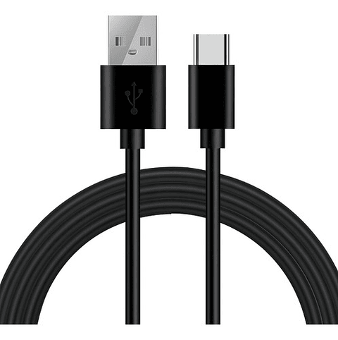 Cable Usb 2 Metros Tipo C Carga Rápida Vhex Negro