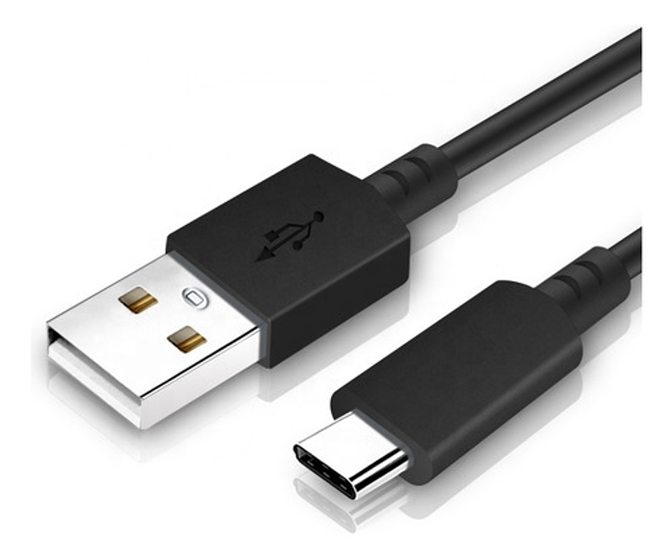 Cable Usb 2 Metros Tipo C Carga Rápida Vhex Negro 2