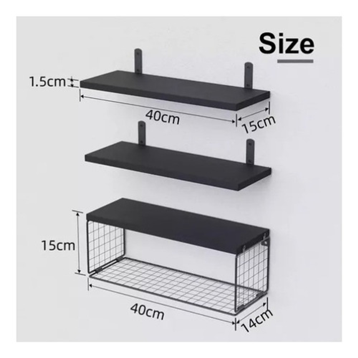 Repisas Flotantes Pared Juego 3 Estantes Flotantes De Baño 2