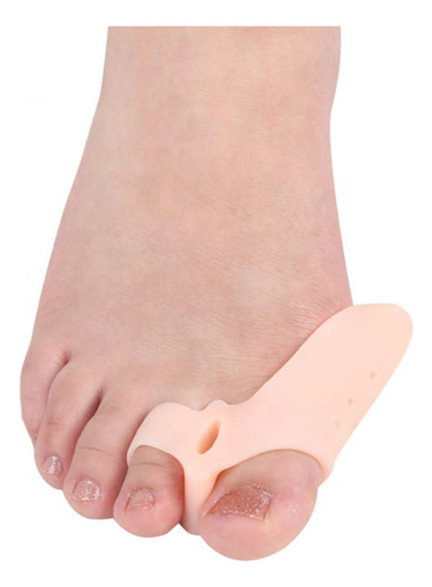 Separador Dedos De Silicona Gel Corrector Juanetes 1 Par Rosado Vhex Rosa 1