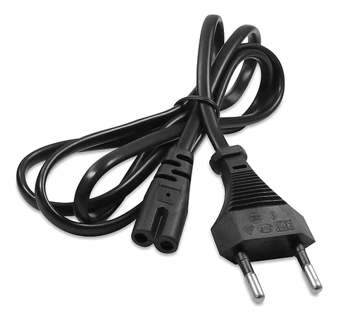 Cable Poder Tipo 8 1.5m Negro Genérica
