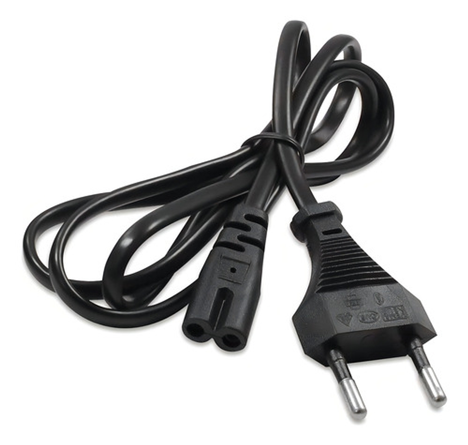 Cable Poder Tipo 8 1.5m Negro Genérica 1