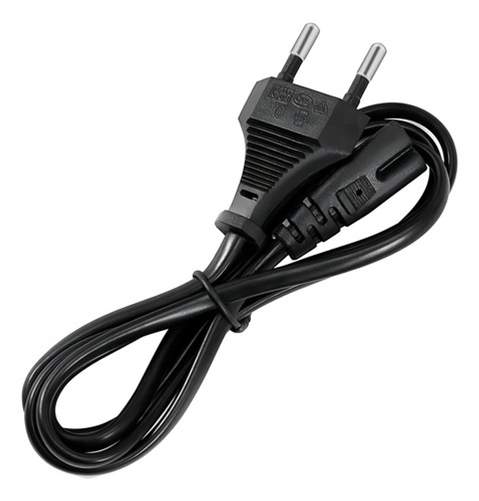 Cable Poder Tipo 8 1.5m Negro Genérica 3
