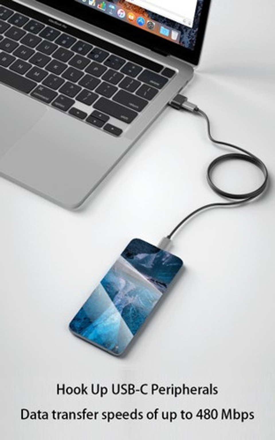 Adaptador Usb A Macho A Usb C Hembra Otg Vhex Negro 3