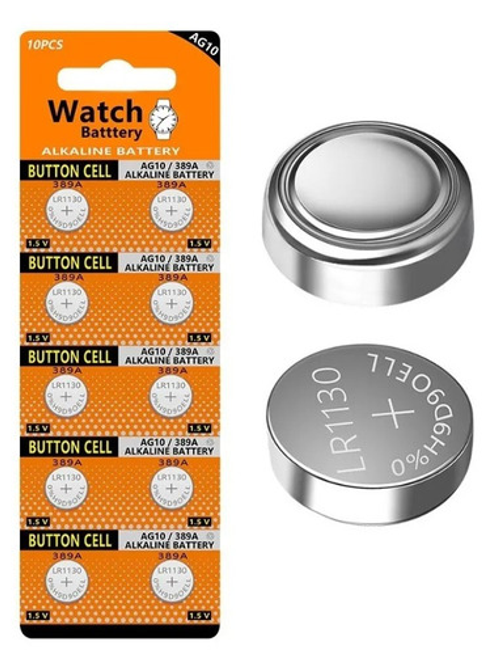 Pack 10 Pilas / Batería Ag-10 Alcalina De Litio Vhex 2