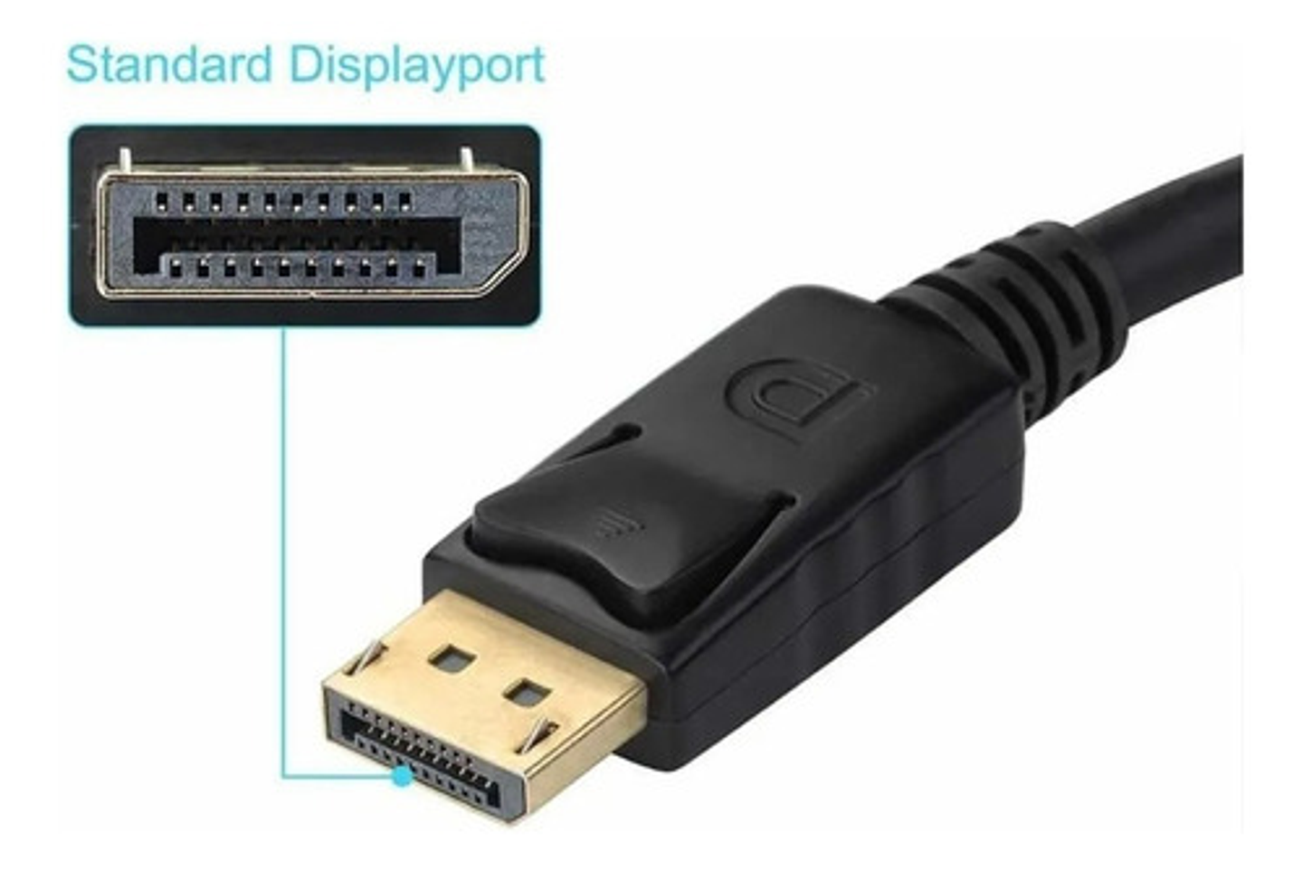 Cable Displayport Macho A Displaypor Macho De 1.8 Metros Vhex 2