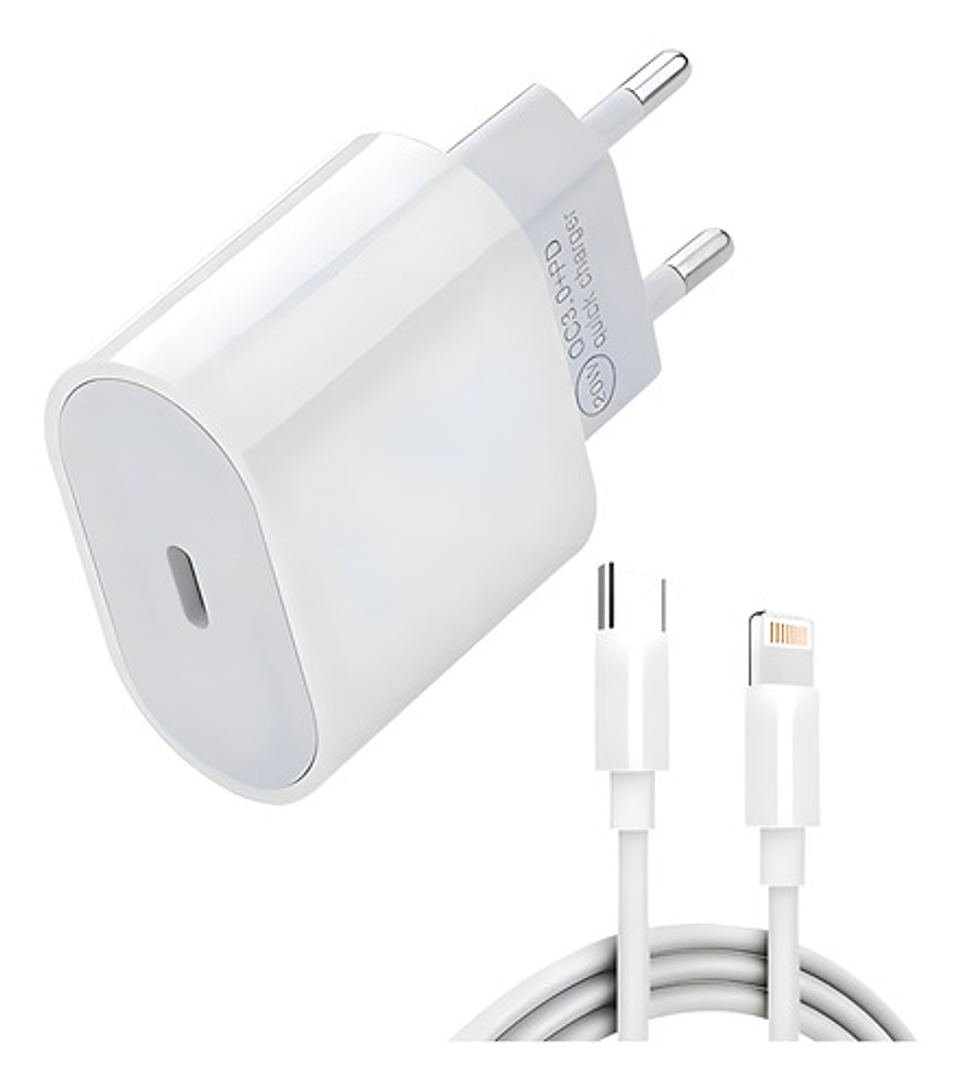 Cable De Carga Usb-c 1 Metro Para iPhone 11/12/13/14 Blanco 4