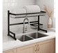 Rack Escurridor Para Platos Seca Vasos 31.5cm X 85cm X 52cm 1 Unidad Negro - Miniatura 2