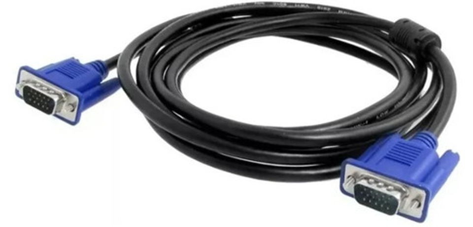 Vga 1.5mts Macho-macho Para Proyector Monitor Notebook Negro Vhex 3