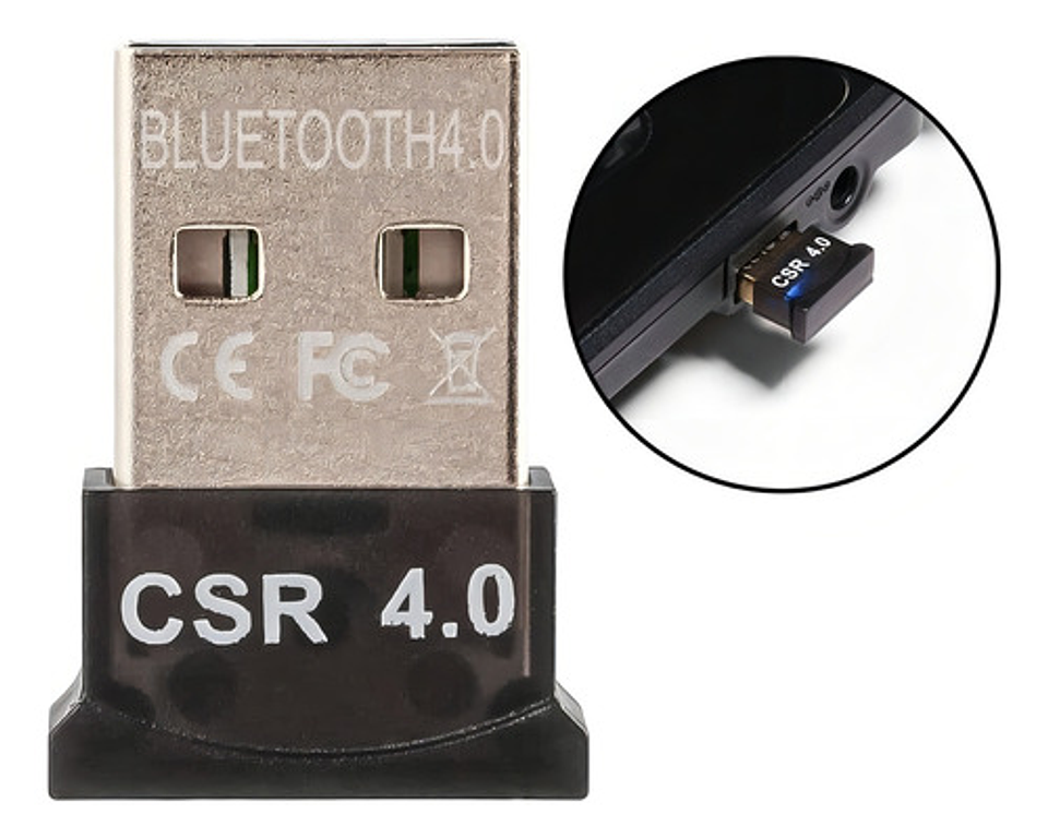 Adaptador Bluetooth 4.0 Usb Dongle Csr 4.0 Receptor - Otec 2