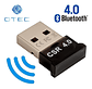Adaptador Bluetooth 4.0 Usb Dongle Csr 4.0 Receptor - Otec - Miniatura 5