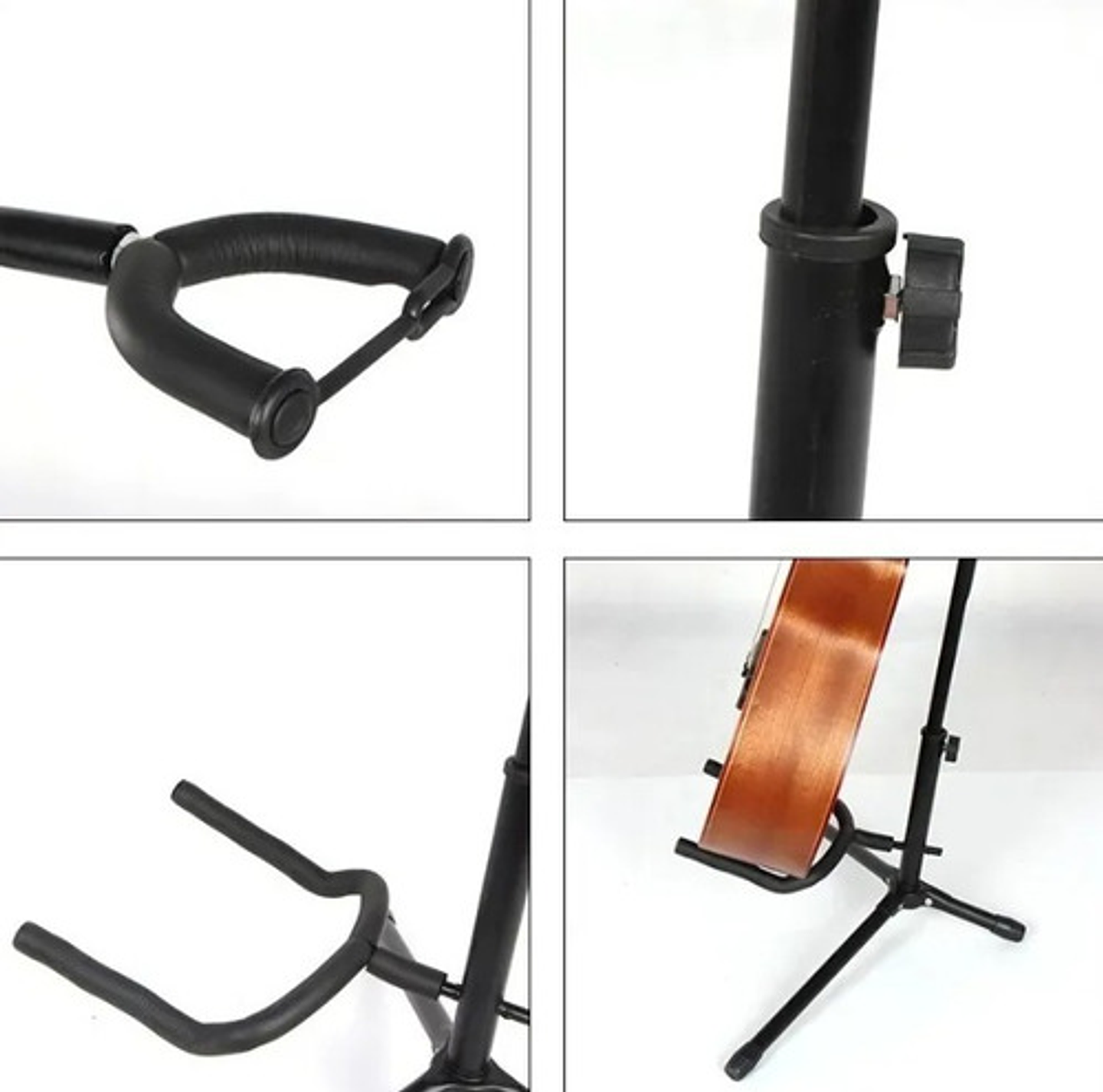 Atril Soporte De Guitarra Acústica, Clásica, Eléctrica, Bajo Vhex 2