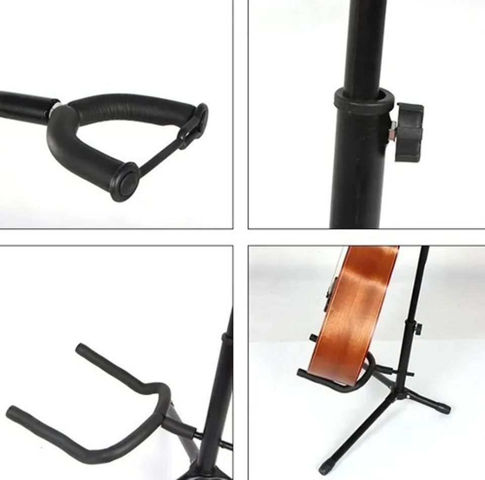 Atril Soporte De Guitarra Acústica, Clásica, Eléctrica, Bajo Vhex 2