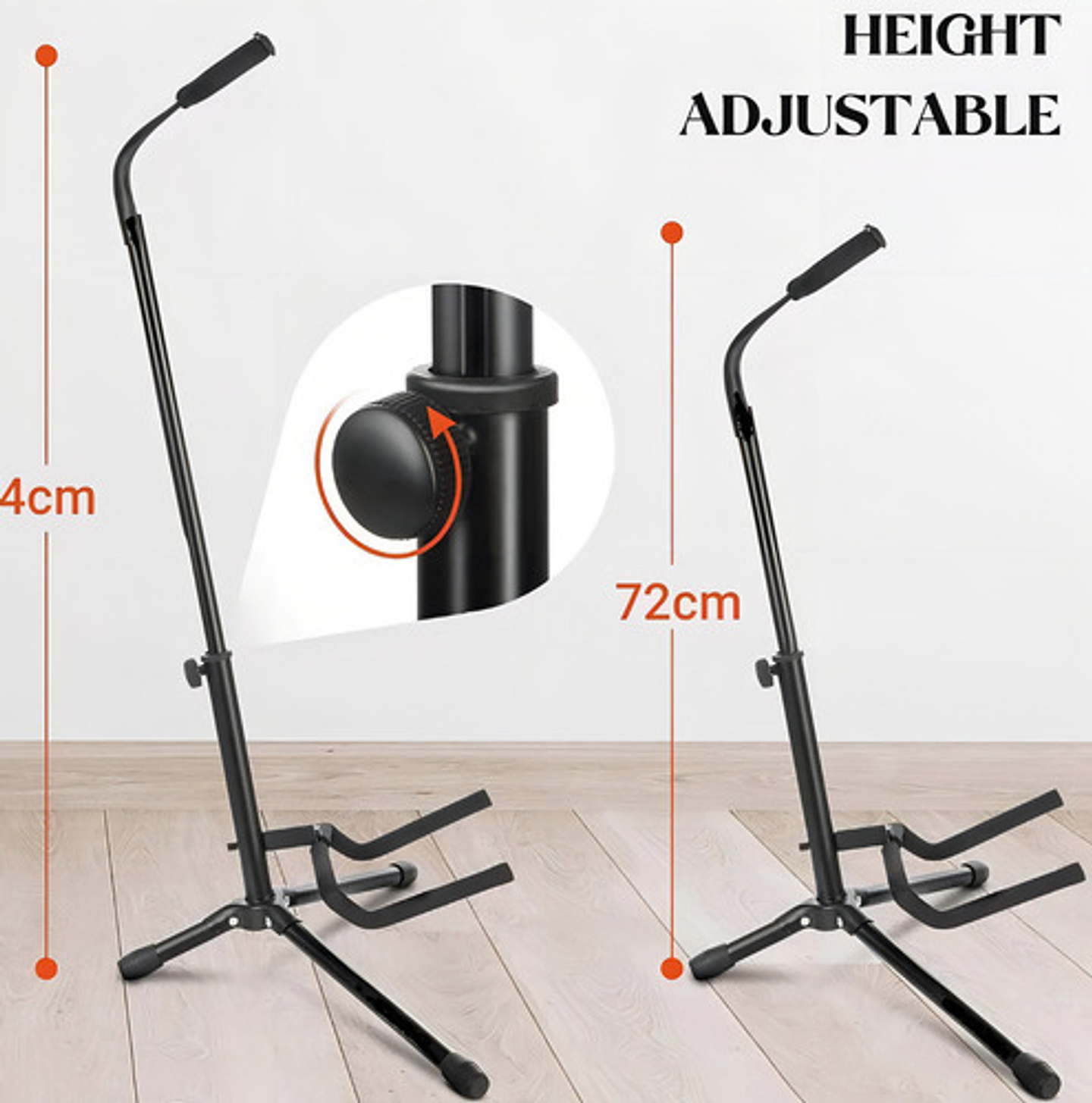 Atril Soporte De Guitarra Acústica, Clásica, Eléctrica, Bajo Vhex 3
