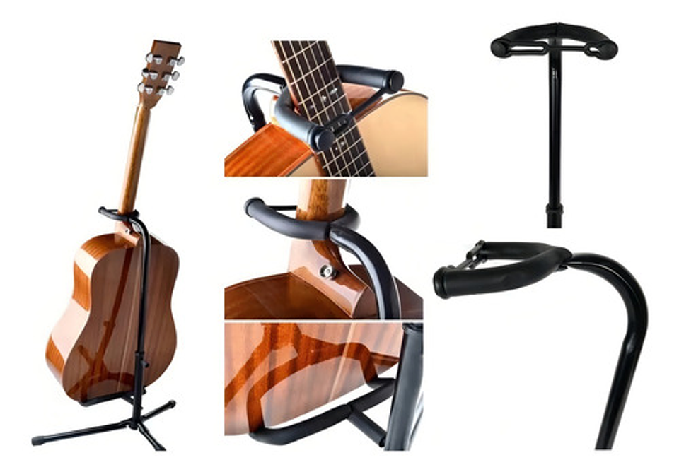 Atril Soporte De Guitarra Acústica, Clásica, Eléctrica, Bajo Vhex 4