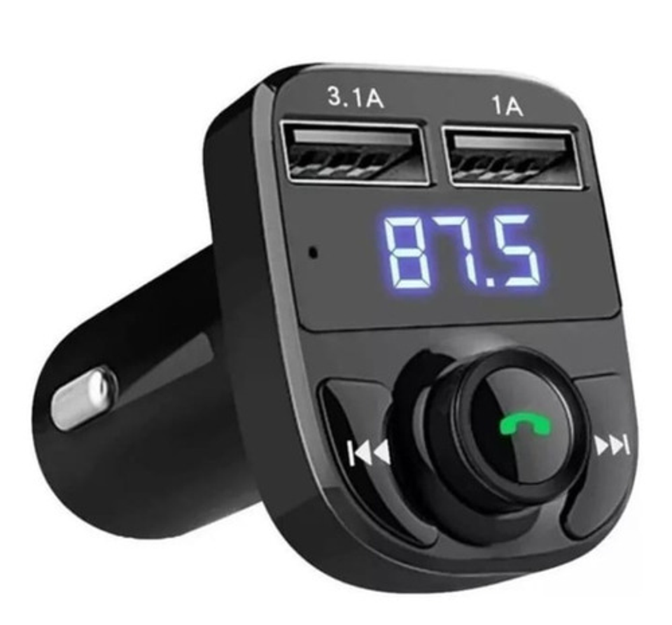 Transmisor Cargador De Auto Mp3 Fm Con Bluetooth Vhex 1
