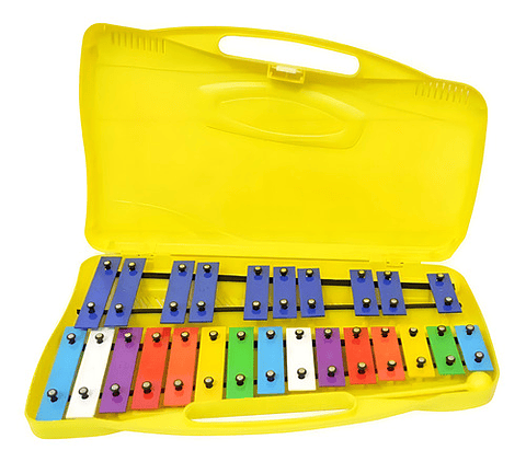 Metalófono Cromático Xilófono 25 Notas Con Maleta Vhex
