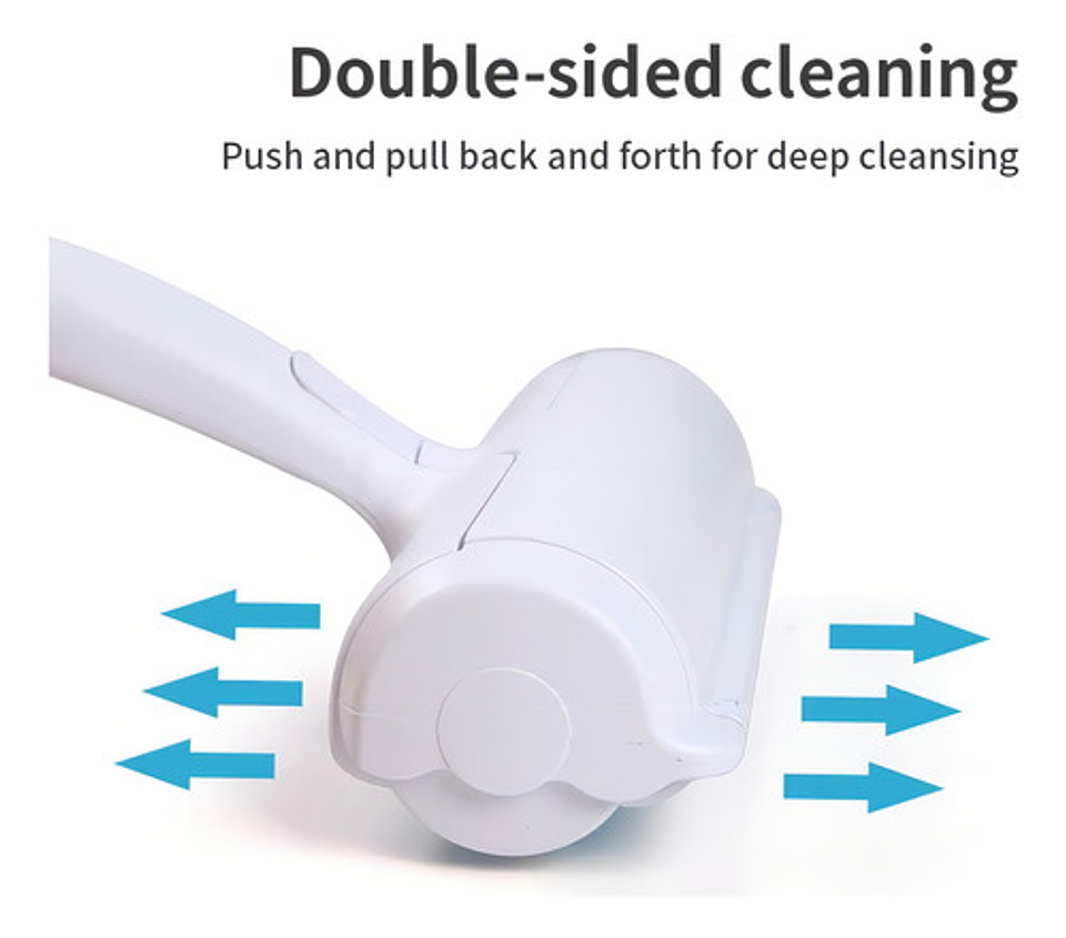 Rodillo Quitapelusa Reutilizable Zona Mascotas Pack 2 Para Ropa Y Muebles Azul 3