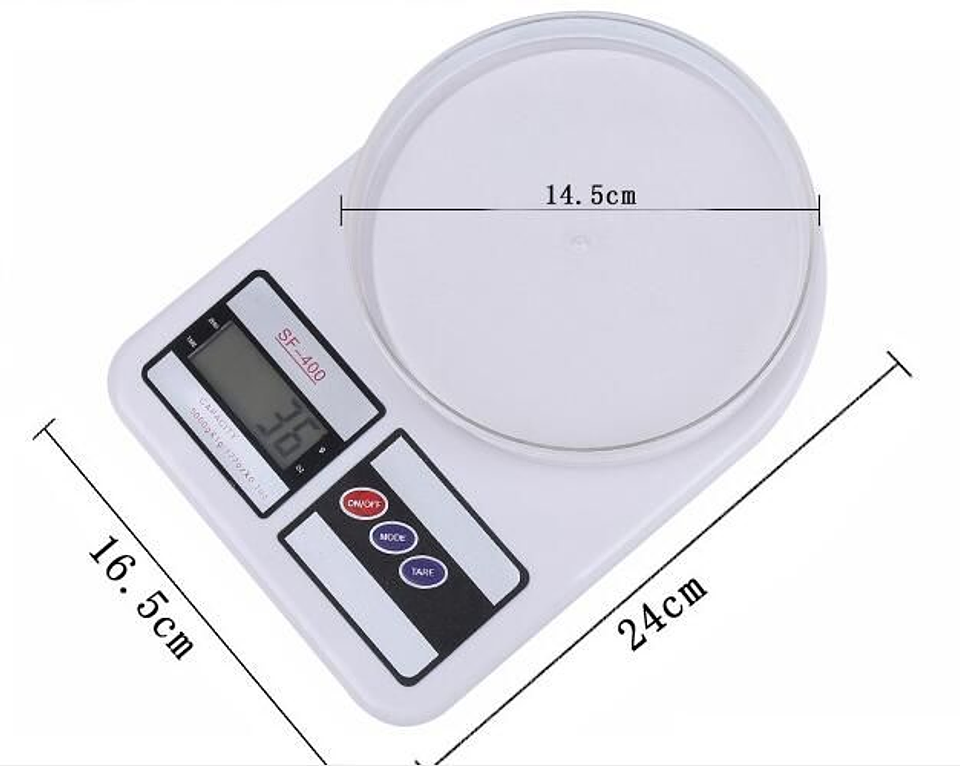 Balanza Pesa Digital Para Cocina Comercio 0 A 10kg 6