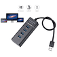 Hub Usb 3.0 4 Port En 1 Negro - Miniatura 3