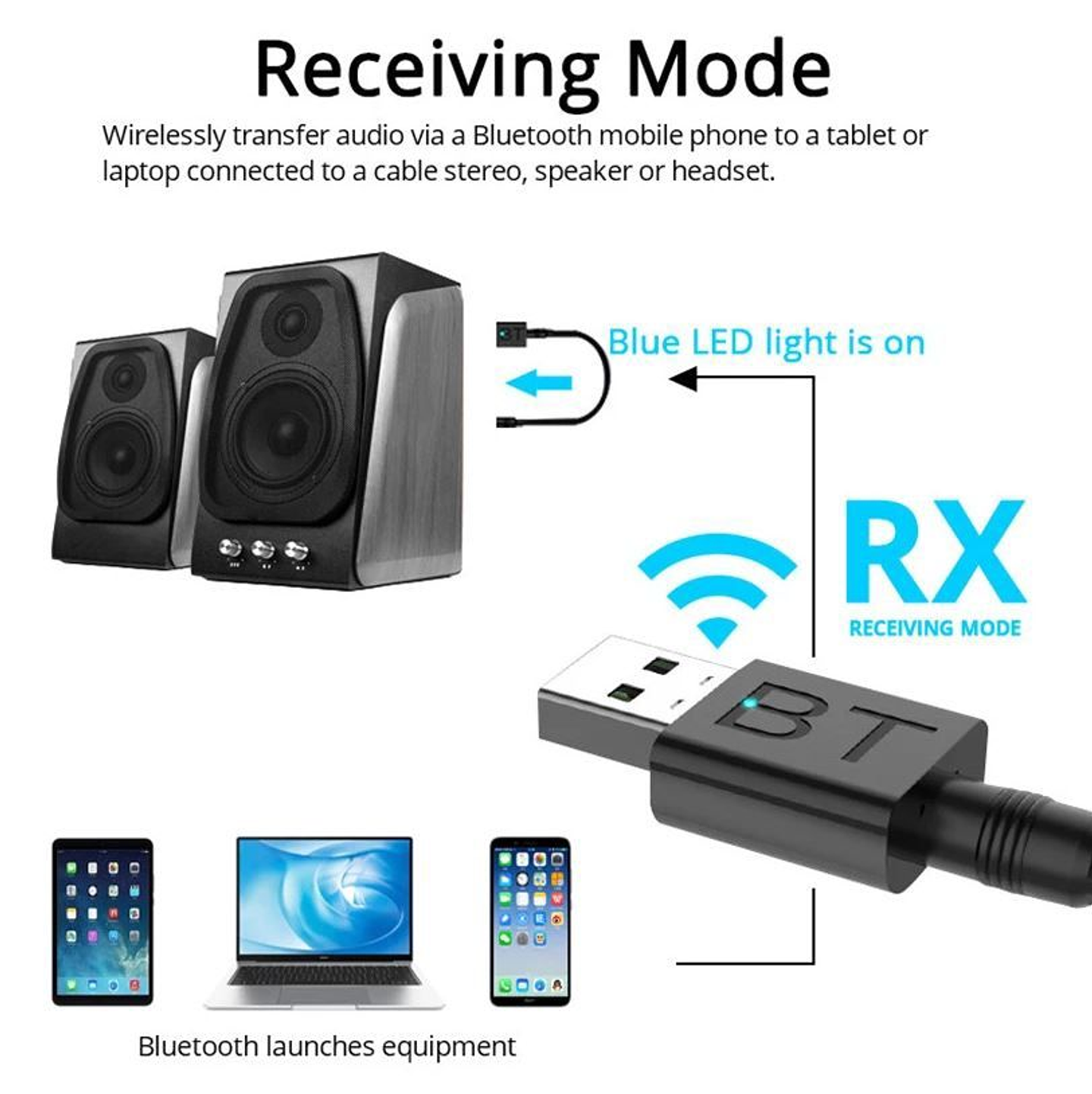 Transmisor Receptor Mini Usb Bluetooth 5.0 Pc Notebook 4