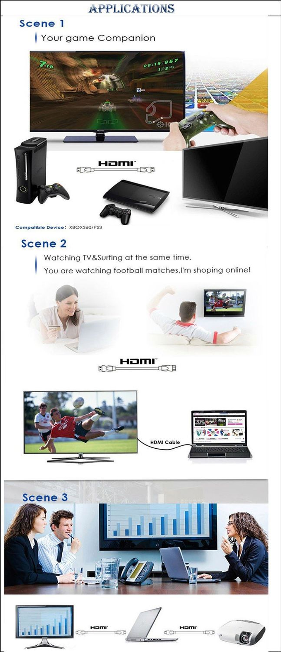 Cable Hdmi 4k De 1.2 Metros Protegido [anti Golpes] 4