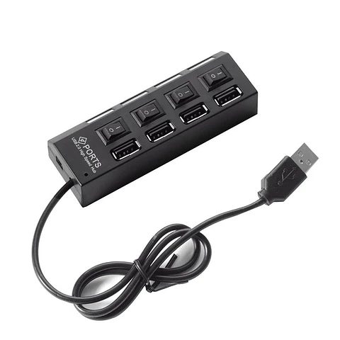 Hub 4 Puertos Multi Usb 2.0 Indicador Luz / Practico!