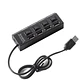 Hub 4 Puertos Multi Usb 2.0 Indicador Luz / Practico! - Miniatura 1