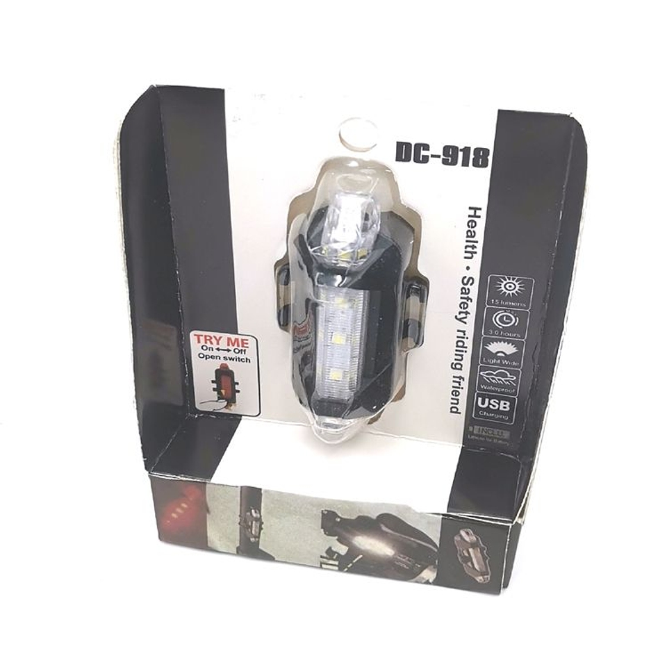 Luz Led  Usb Recargable Para Bicicleta BC 6