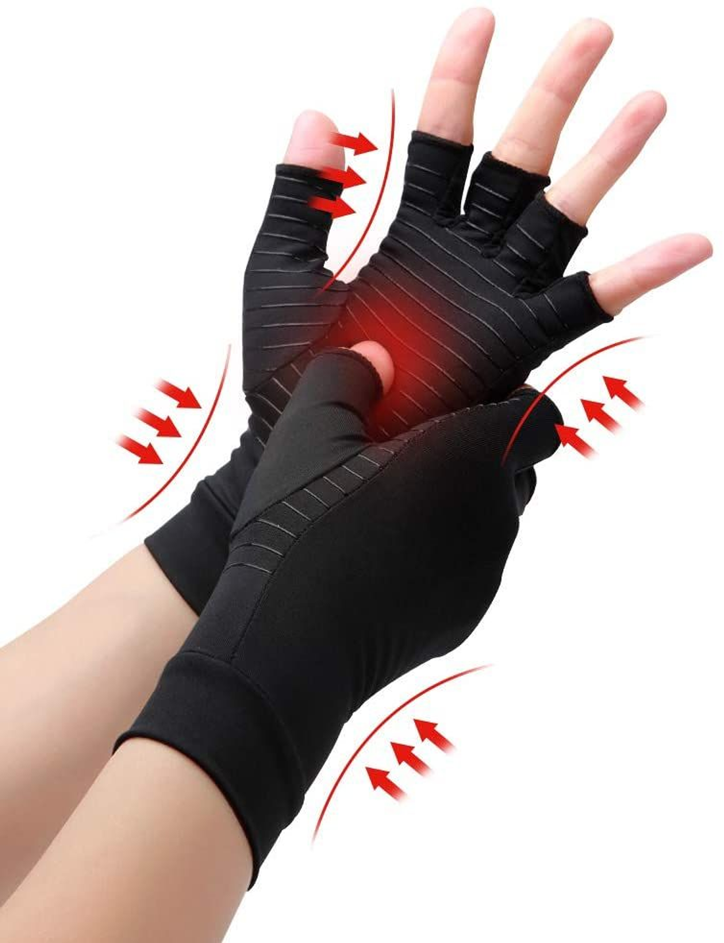 Guantes Cobre Para La Artritis Y Compresión Túnel Carpiano M 3