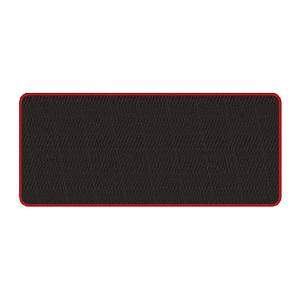 Mouse Pad Gamer Xl Antideslizante Negro Borde Cosido 70x30cm 2