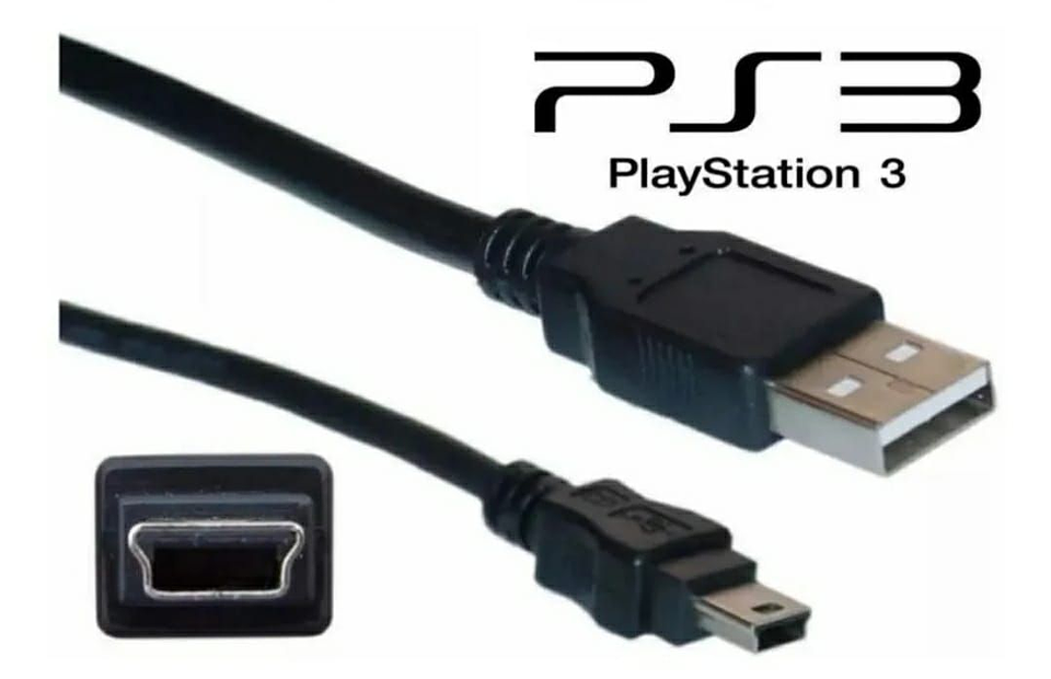 Cable Usb De Control Playstation 3 Ps3 Micro Usb 1