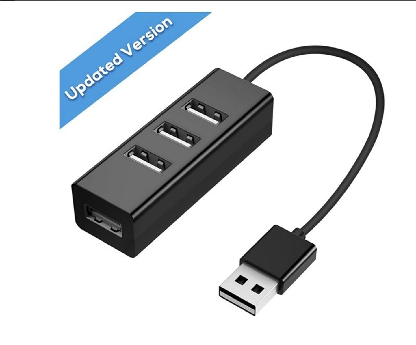 Hub Usb-C / A 4 Puertos Usb 2.0 Negro 1