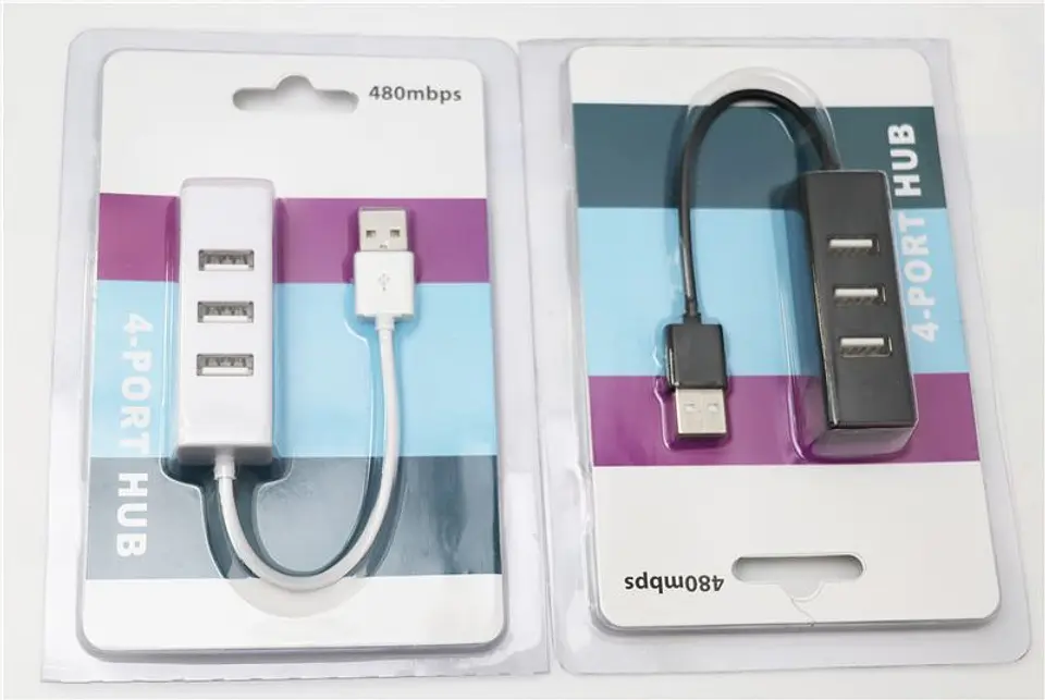 Hub Usb-C / A 4 Puertos Usb 2.0 Blanco 2