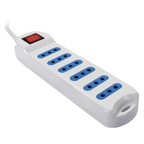 Alargador Zapatilla Eléctrica 6 Tomas 1.5 Metros  BC
