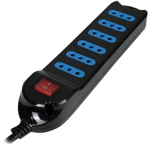 Alargador Zapatilla Eléctrica 6 Tomas 1.5 Metros NG