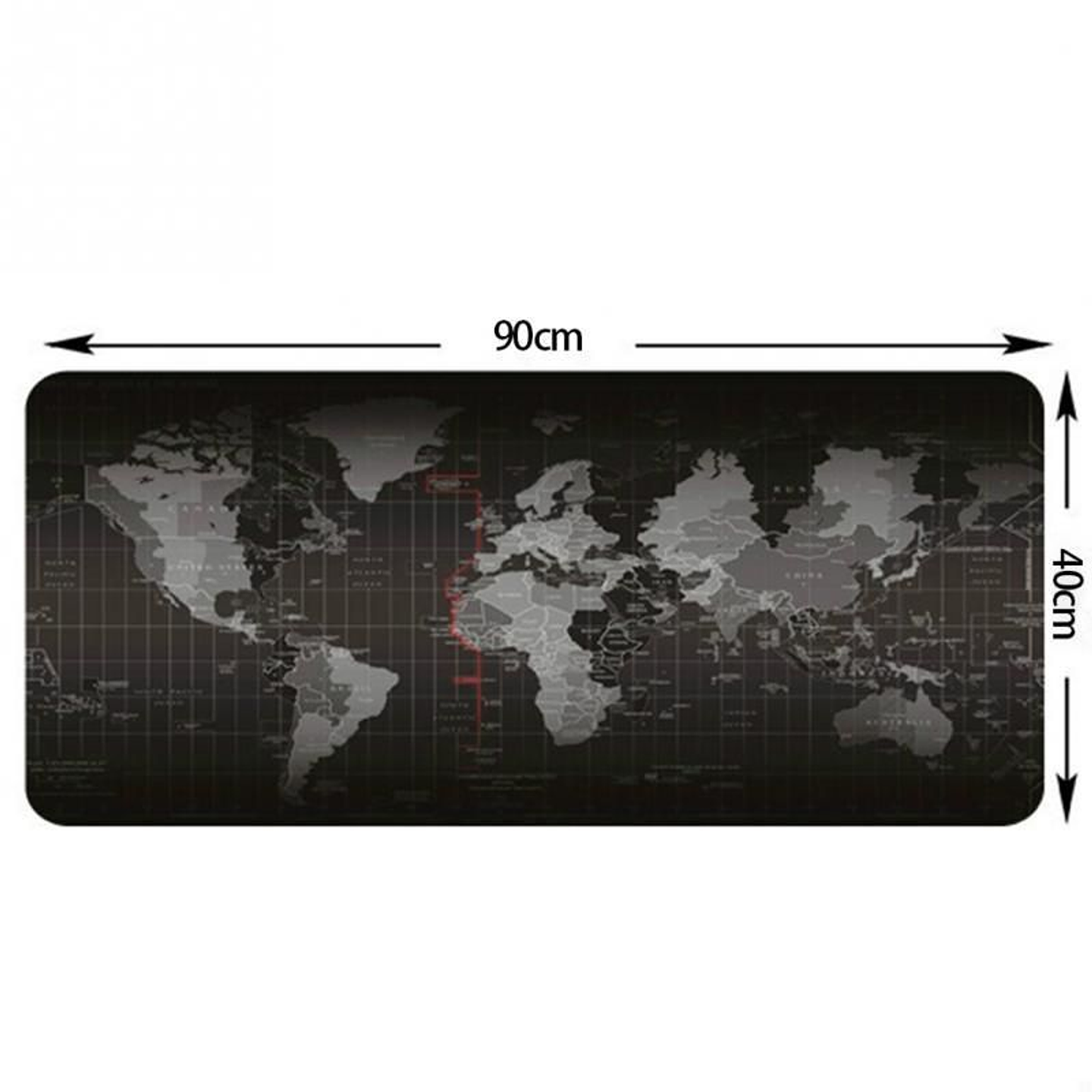 Mouse Pad Gamer Mapa Mundo 90x40 Xl Mousepad 1