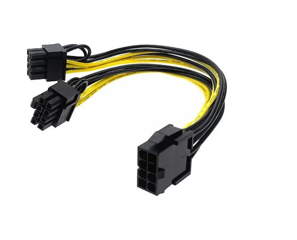 Cable Spliter Pcie 8 Pin Hembra A Dos 8 Pin (6 +2) Pcie-e 1