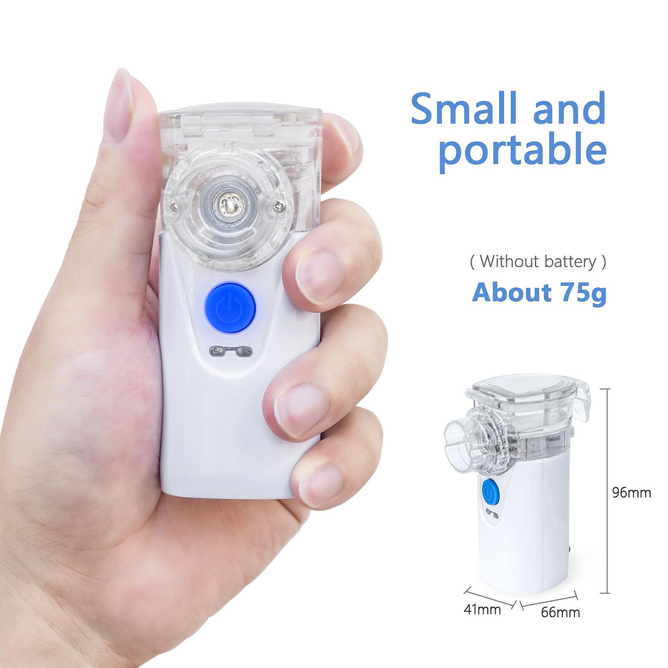 Nebulizador Portátil Terapia Niños Y Adultos Usb 3