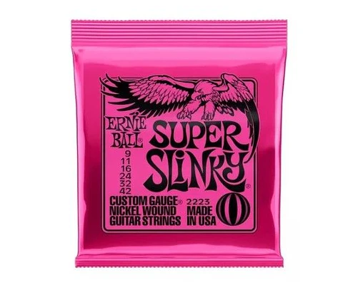 Cuerdas Guitarra Eléctrica Ernie Ball Super Slinky 9-42