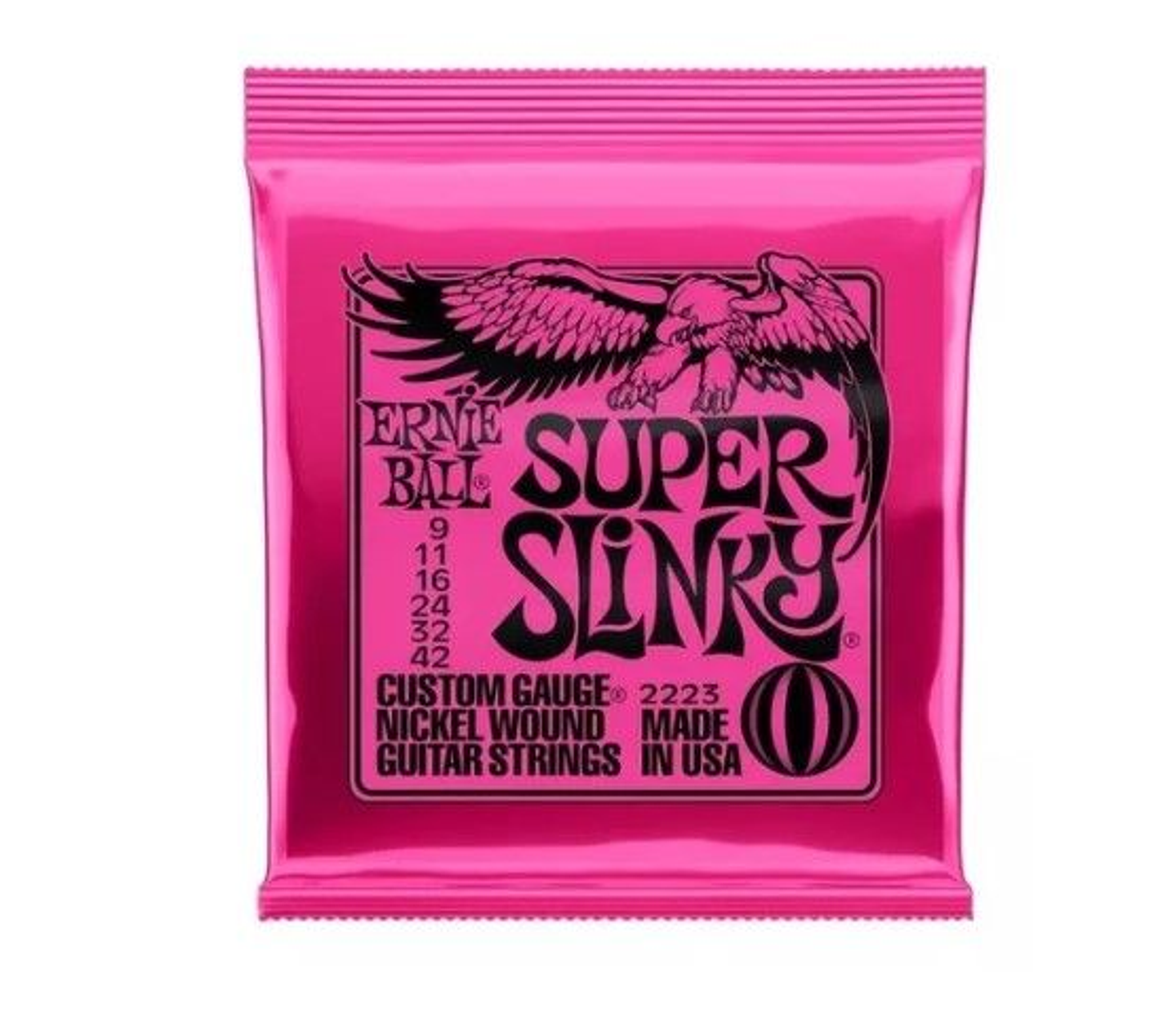 Cuerdas Guitarra Eléctrica Ernie Ball Super Slinky 9-42 1