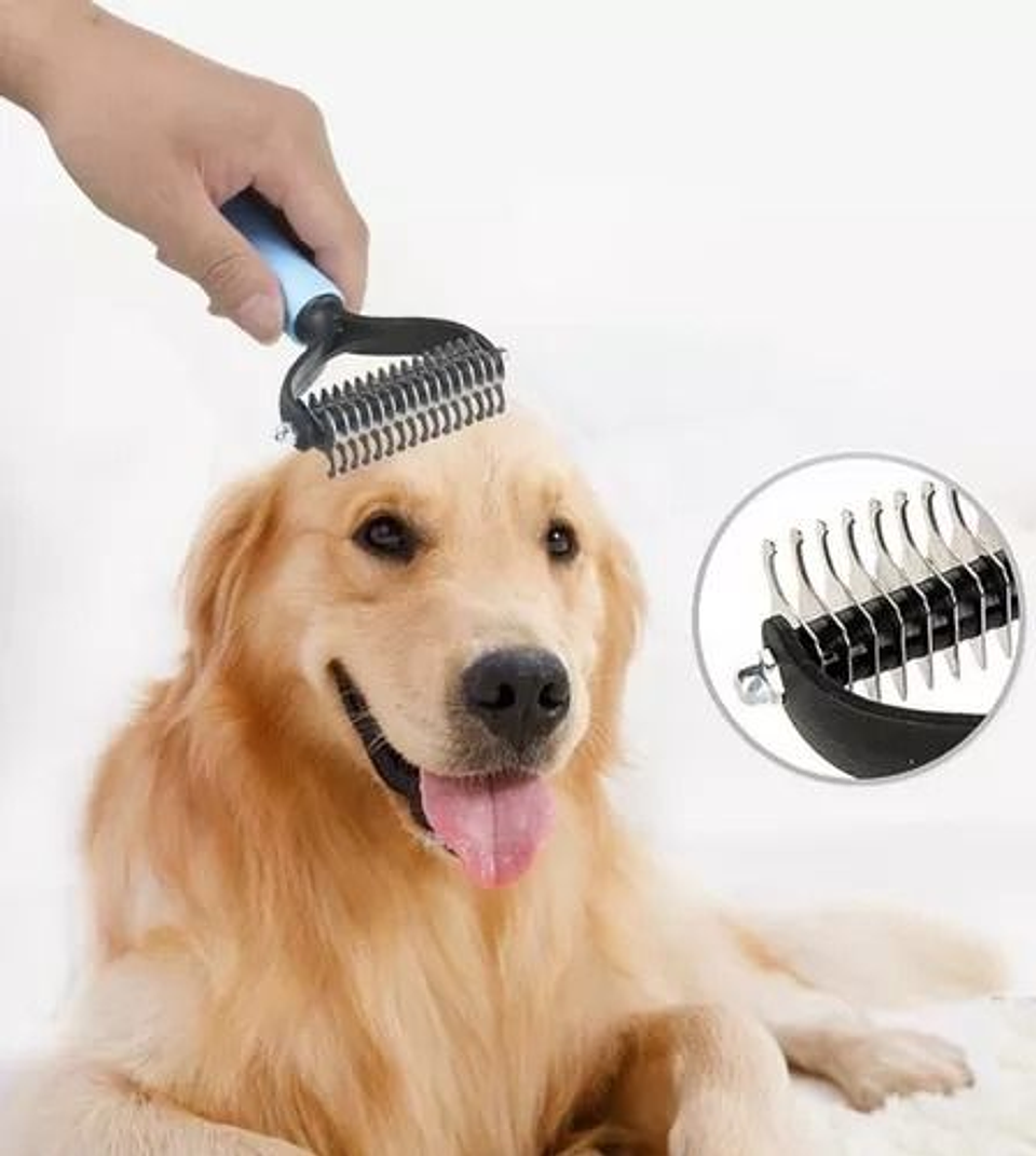 Cepillo Elimina Pelo Muerto Corta Nudo Mascota Perros Gatos 3