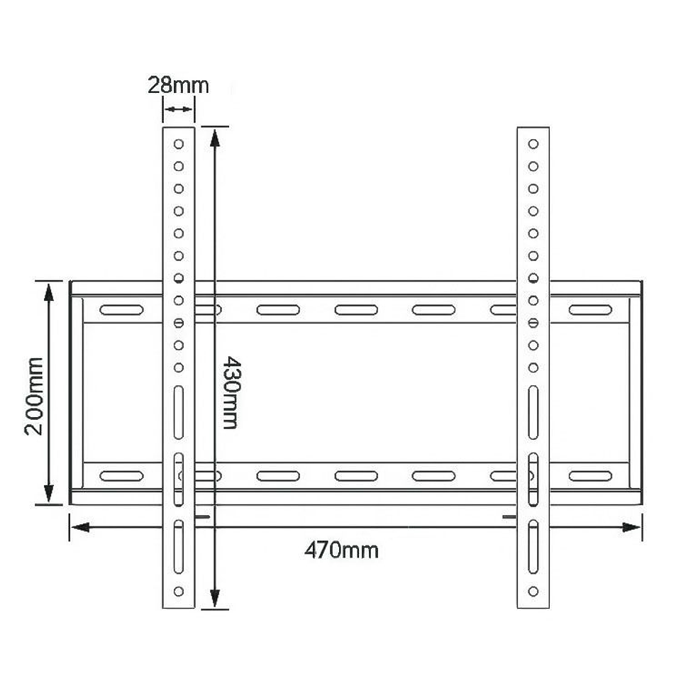 Soporte Tv Fijo 26 - 63 Pulgadas Hasta 50kg Tecnomati Color 3