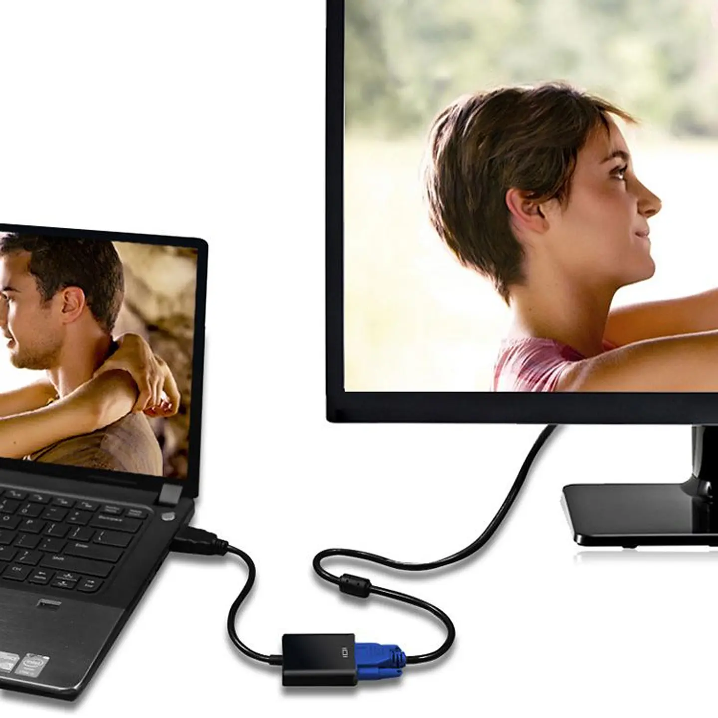 Cable Conversor Hdmi A Vga Full Hd 1080p De Alto Rendimiento 3